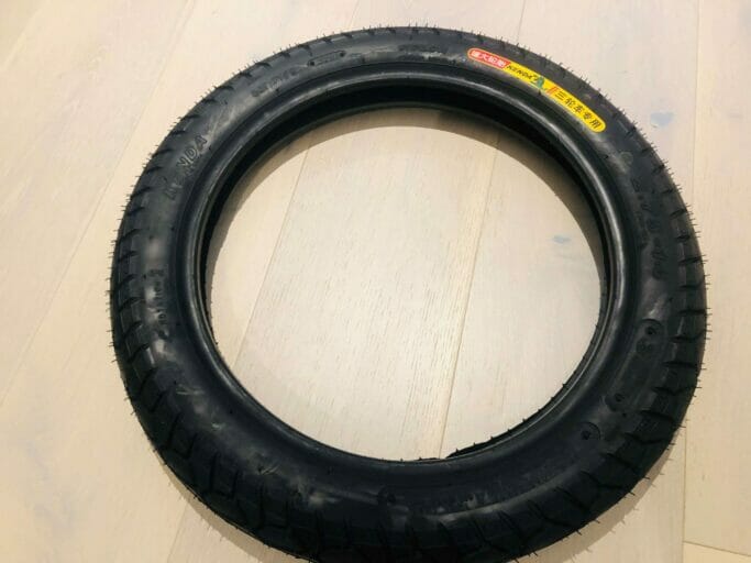 Veteran Sherman Electric unicycle side street tire