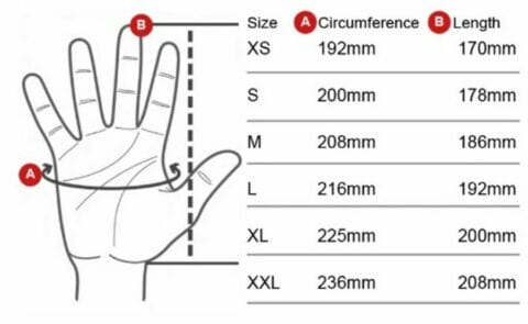 Max Gloves Sizing